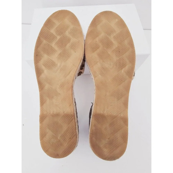 Miz Mooz Adonis Leopard Cheetah Raffia Espadrille Loafer Flats Shoes 38 7.5 8 - Picture 8 of 9